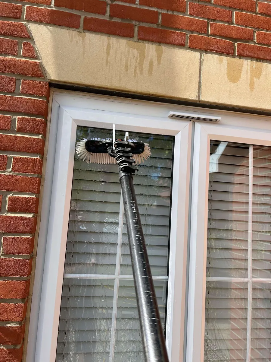 Water-fed pole window cleaning in Colchester